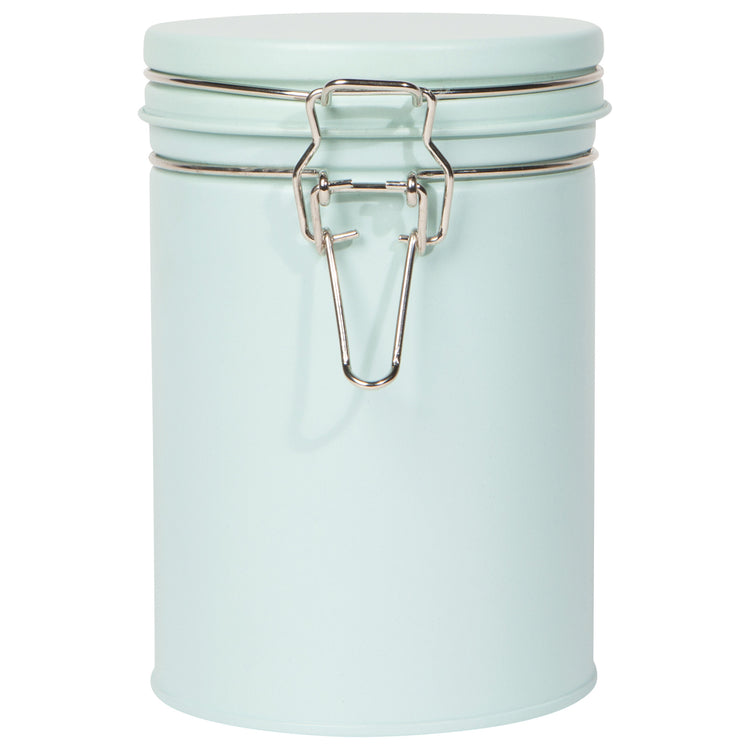 Matte Steele Robins Egg Blue Canister Small