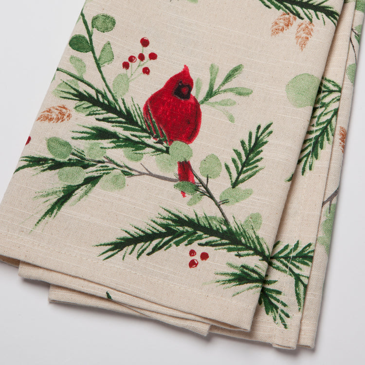 Forest Birds Cotton Dishtowel