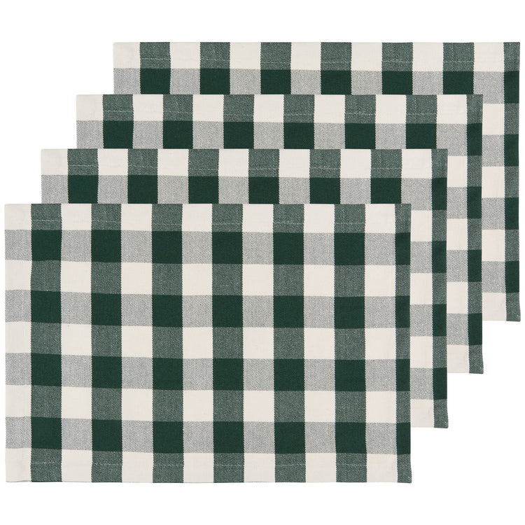 Second Spin Spruce Buffalo Check Placemats Set of 4