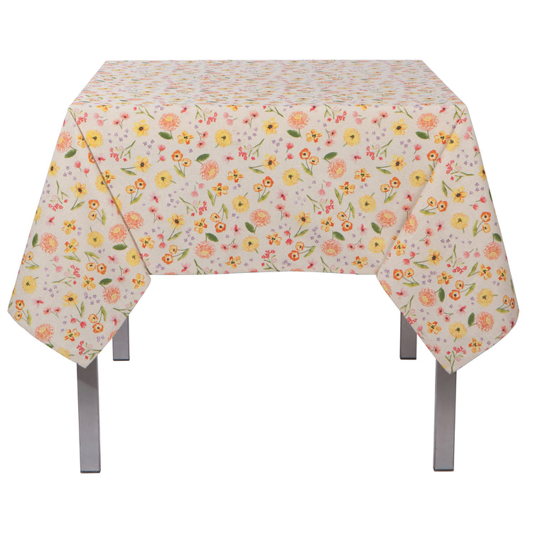 Cottage Floral Printed Tablecloth 120 X 60 Inches