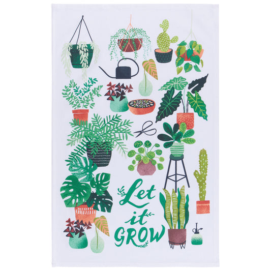 Let It Grow Cotton Dishtowel
