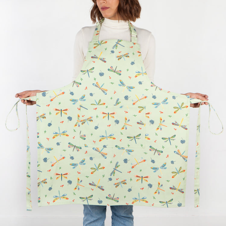 Dragonfly Chef's Cotton Kitchen Apron