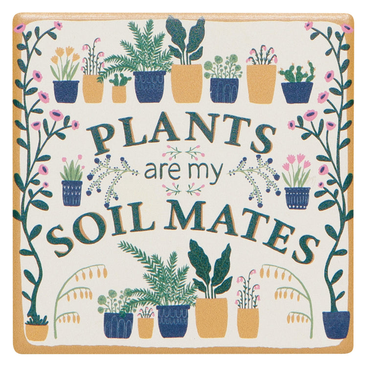 Smarty Plants Soak Up Coaster Set of 4