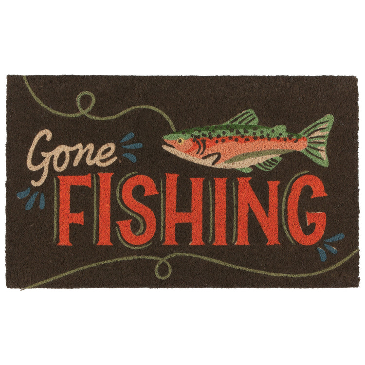 Gone Fishin Coir Fibre Doormat