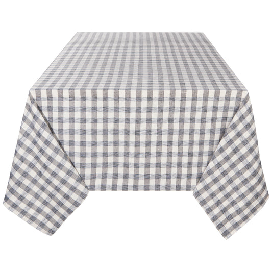 Second Spin Twisted Gray Tablecloth 90 x 60 inches