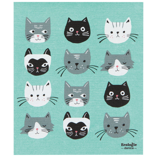 Cats Meow Swedish Sponge Towel