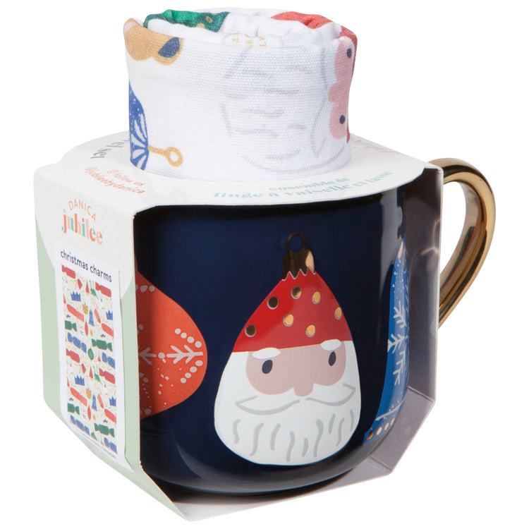 Christmas Charms Mug and Dishtowel Set of 2