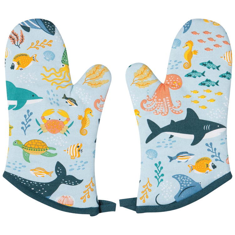 Under The Sea Oven Mitts Set of 2