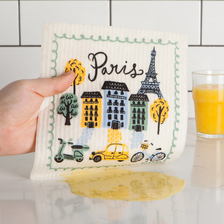 Meet Me in Paris Swedish Sponge Cloth