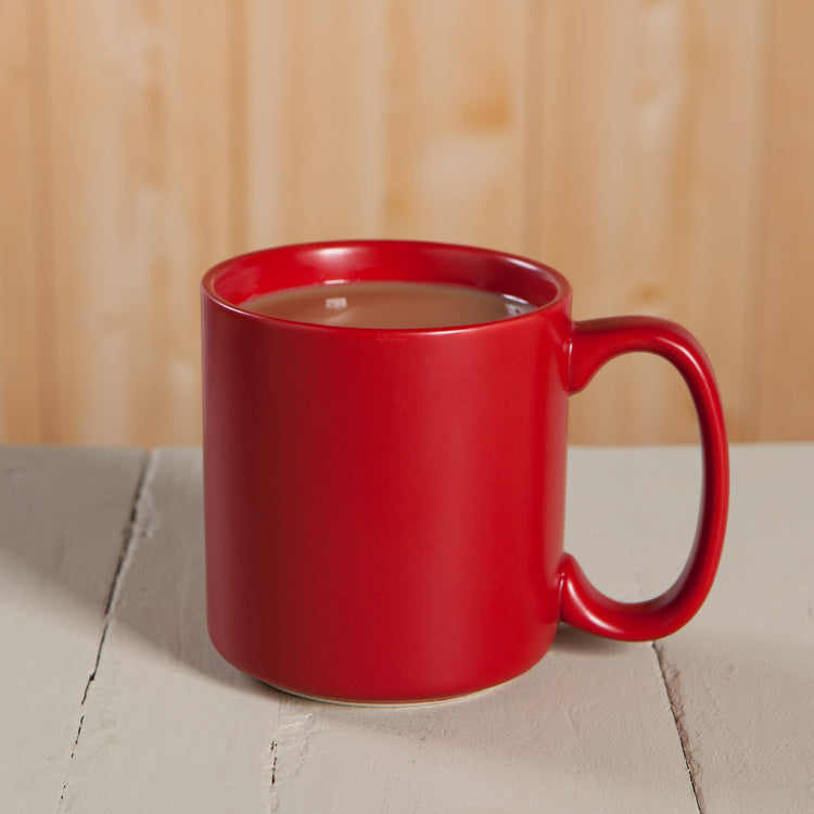 Matte Carmine Red Mug 14 oz