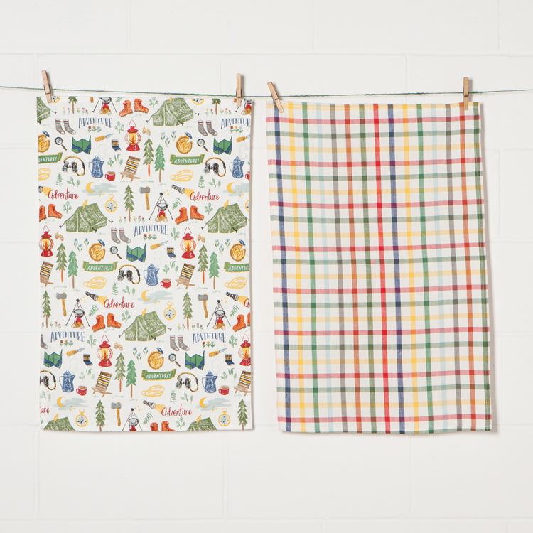 Out and About Cotton Dishtowels Set of 2
