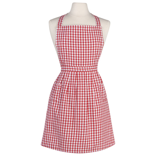 Red Gingham Classic Apron
