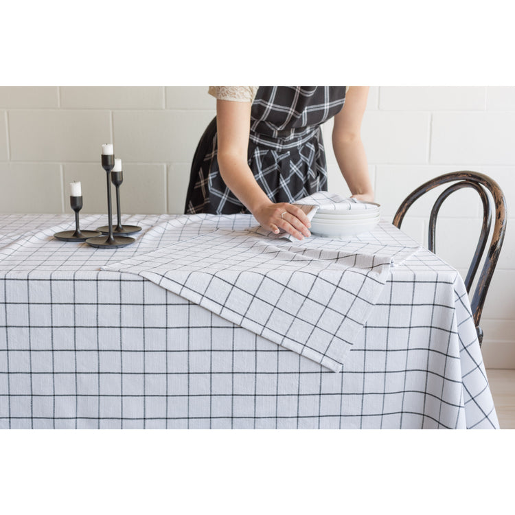 Vintage Wash Black Check Placemat