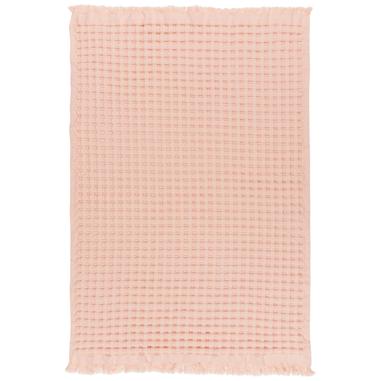 Blush Organic Cotton Waffle Hand Towel