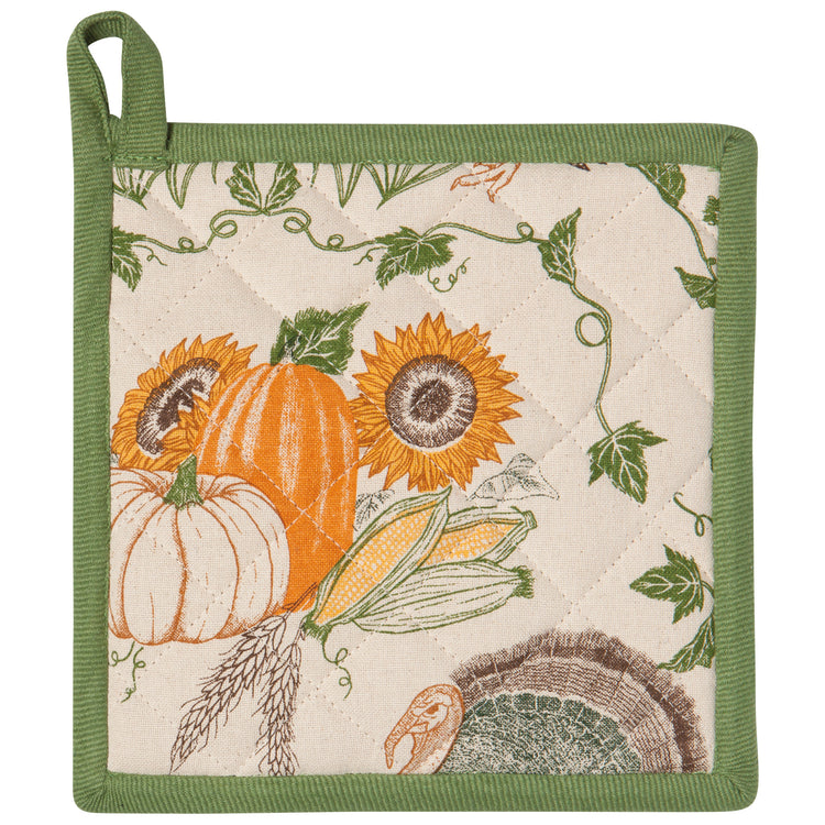 Cornucopia Spruce Potholder