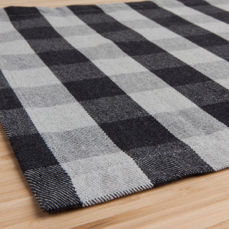 Second Spin Charcoal Buffalo Check Placemats Set of 4