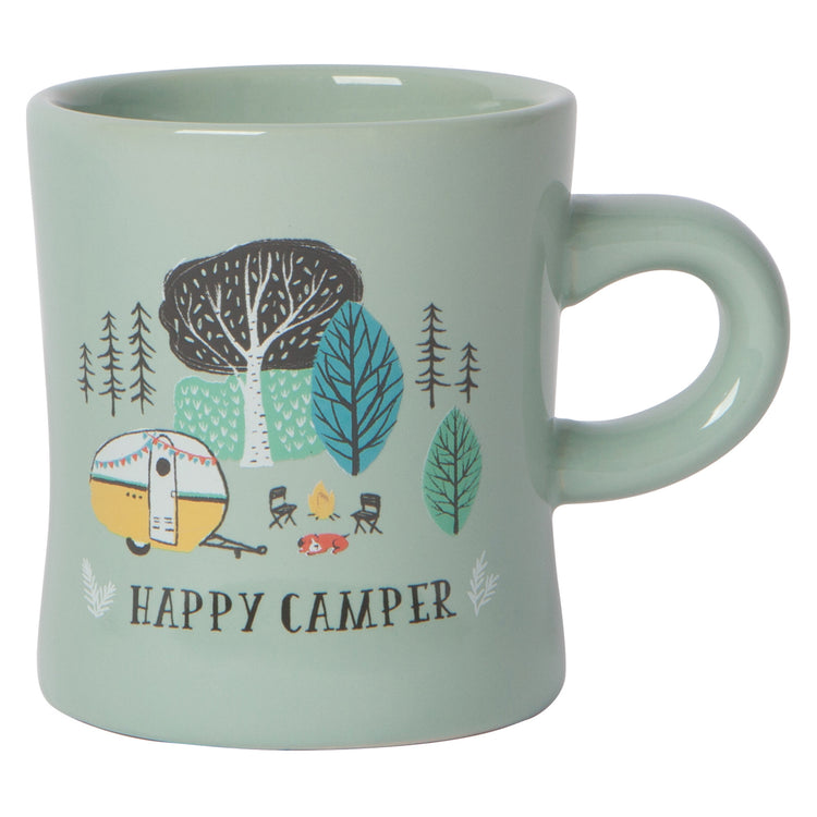 Happy Camper Diner Mug 12 oz