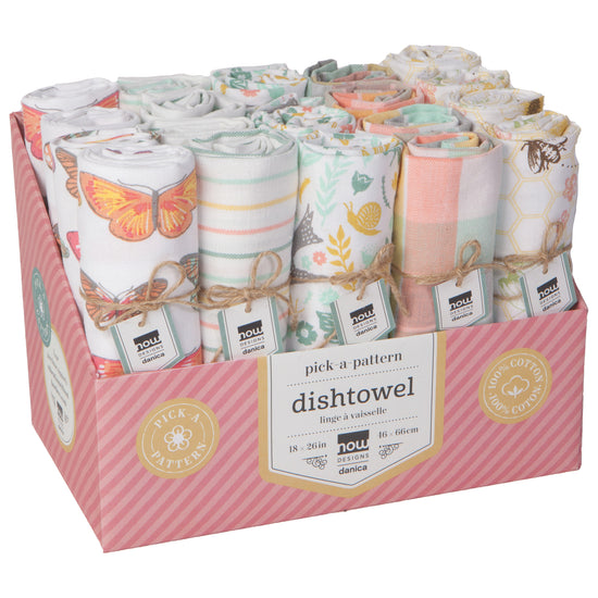 now designs Bees & Butterflies Dishtowel CDU