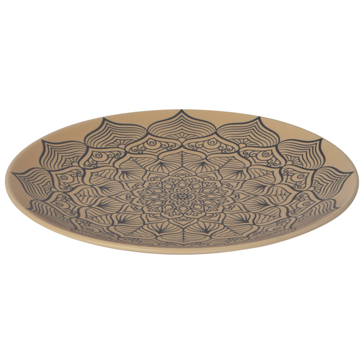 Mandala Stamped Plate 8.5 Inch