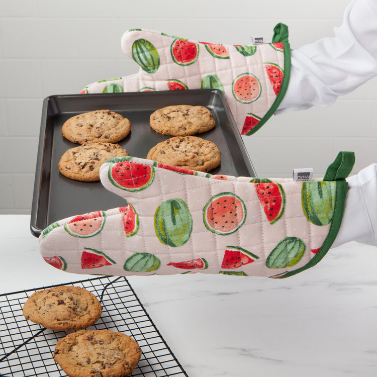 Watermelon Quilted Oven Mitt