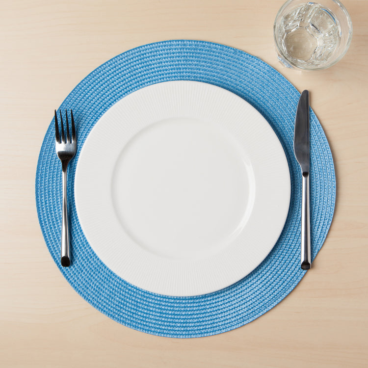 Disko French Blue Round Placemat