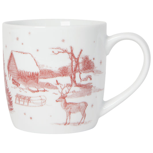 Winter Toile Porcelain Mug