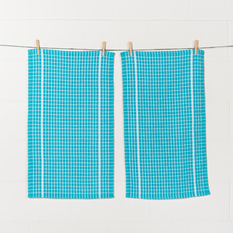 Terry Dishtowels Bali Blue Set of 2