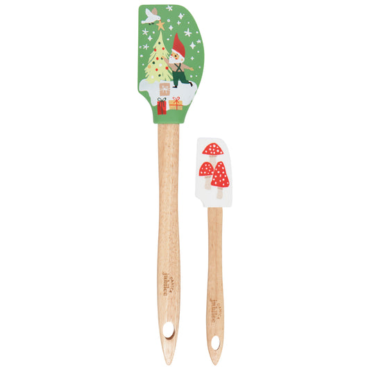 Gnome For The Holidays Silicone Spatulas Set of 2