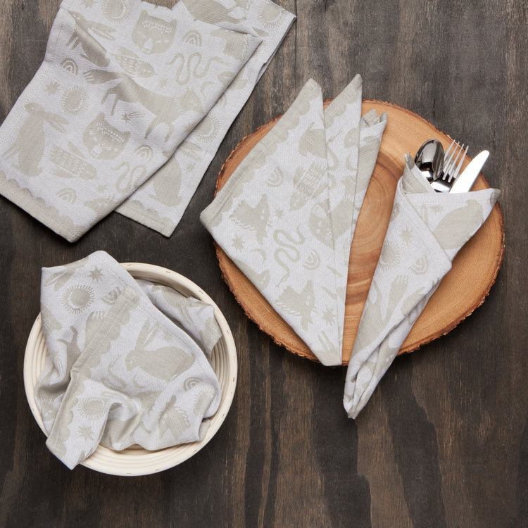 Timber Jacquard Napkins Set of 4