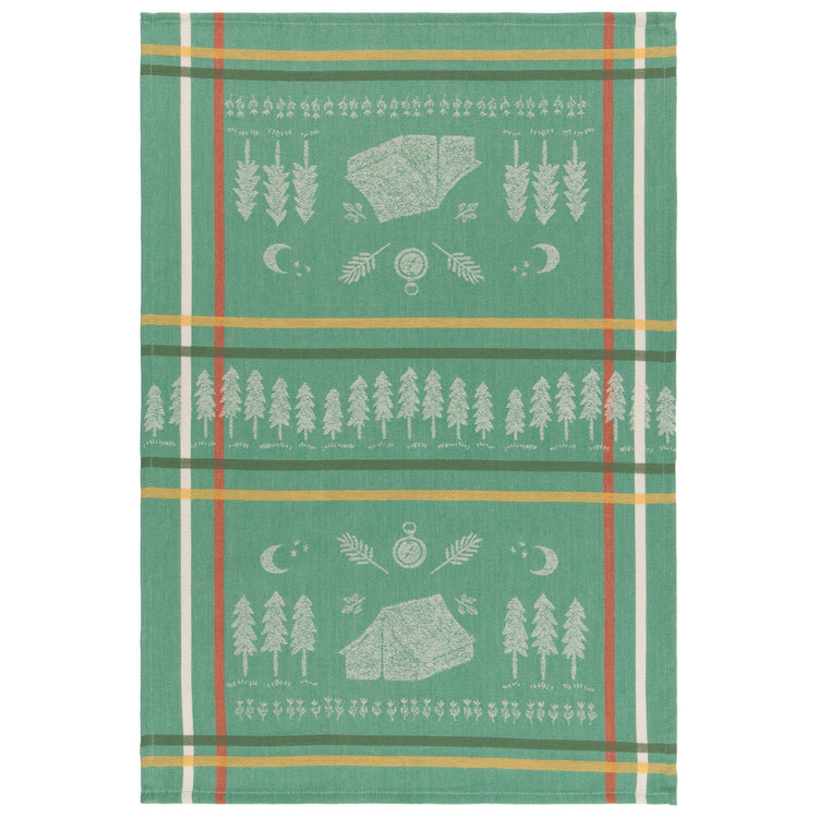 Out and About Woven Jacquard Dishtowel