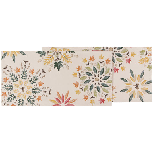 Fall Foliage Table Runner 72 Inches