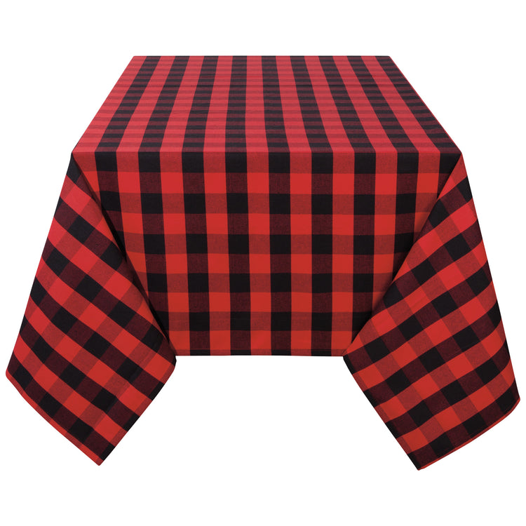 Red Buffalo Check Second Spin Tablecloth 60 X 120 Inches
