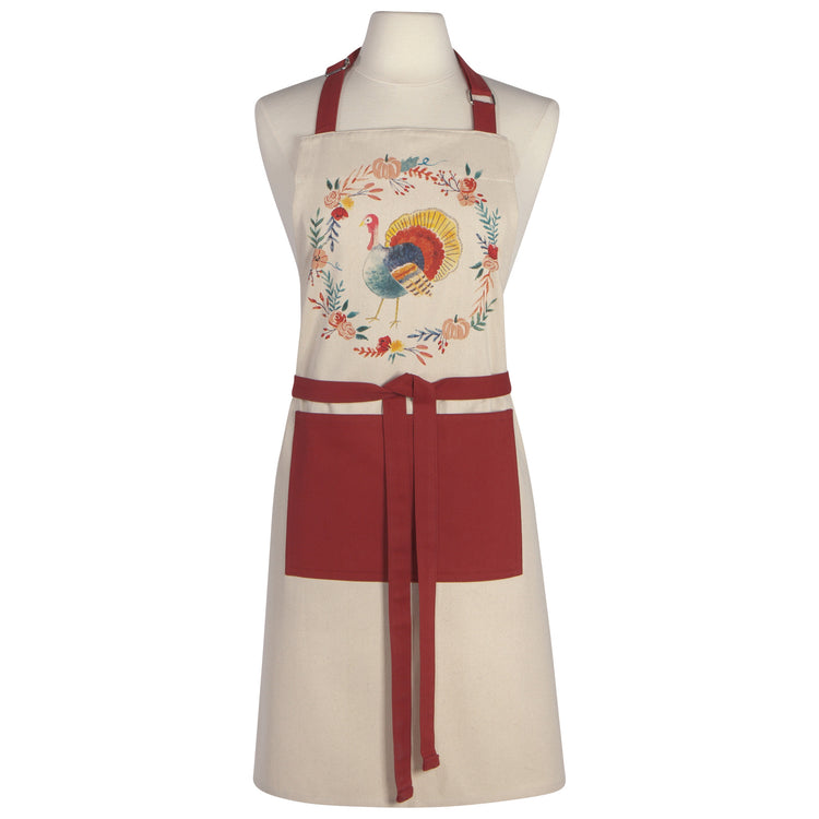 Harvest Turkey Cotton Chef Apron