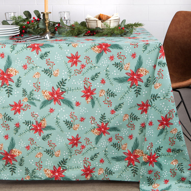 Poinsettia Tablecloth 60 X 120 Inches