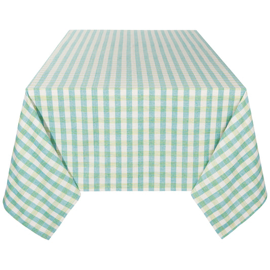 Second Spin Twisted Teal Tablecloth 120 x 60 inches