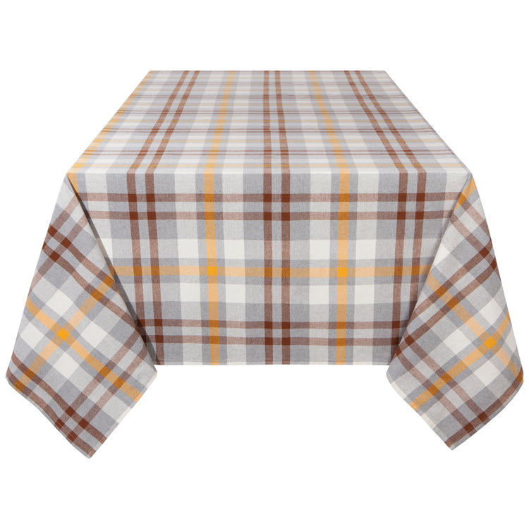Second Spin Plaid Maize Tablecloth 120 x 60 inches