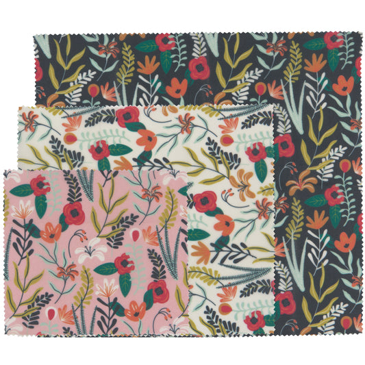 Floral Beeswax Wrap Set of 3