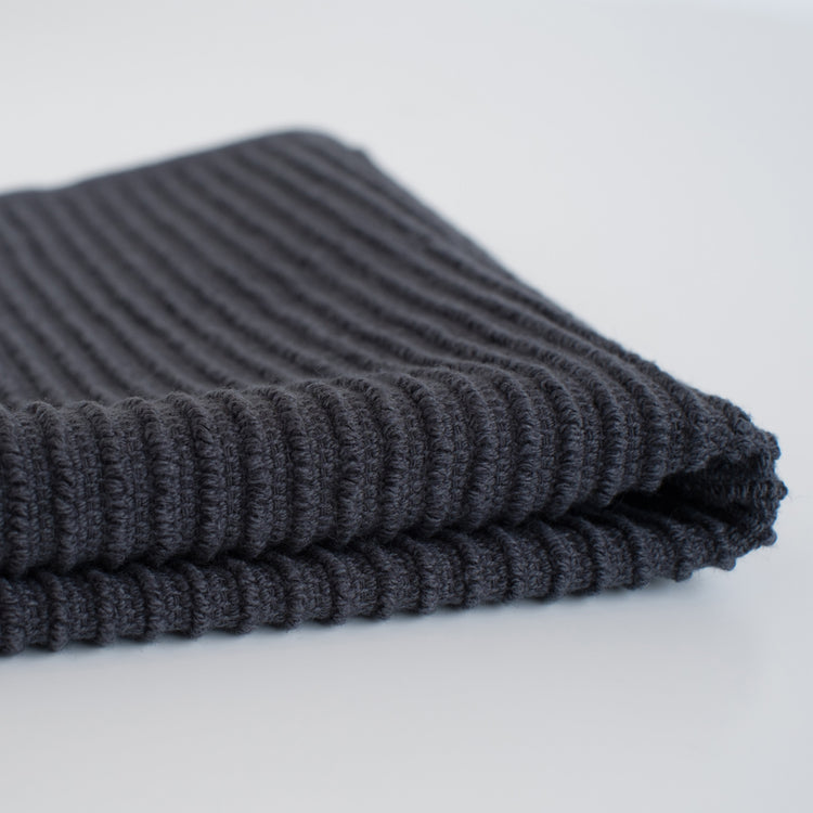 Ripple Black Dishcloths Set of 2