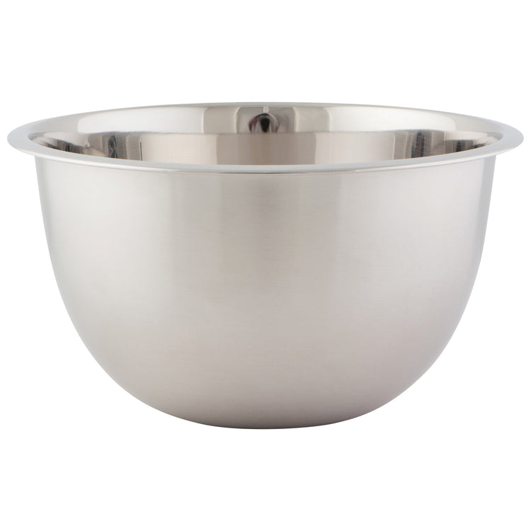 Matte Steel Silver Mixing Bowls Set of 3