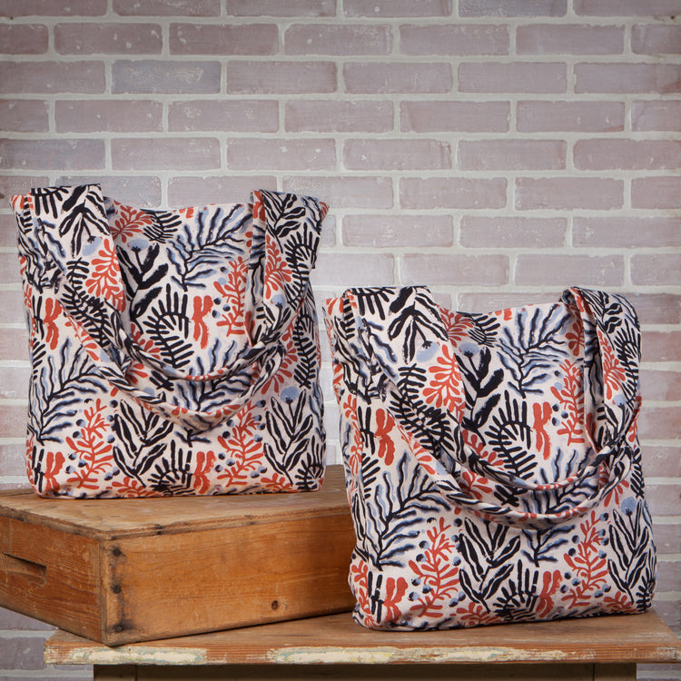 Entwine Block Print To and Fro Tote Bag