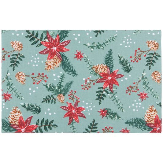 Poinsettia Printed Placemat