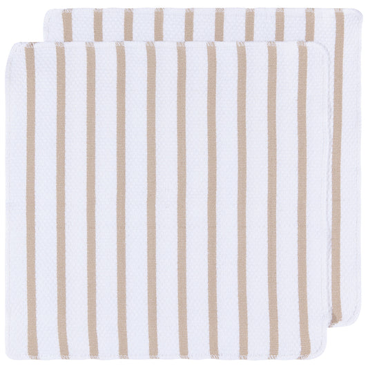 Basketweave Sandstone Dishcloths Set of 2