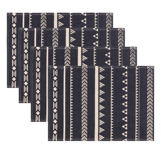 Midnight Symmetry Placemats Set of 4