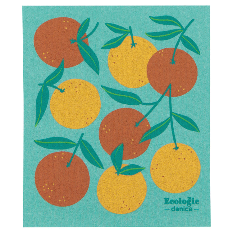 Oranges Swedish Sponge Cloth