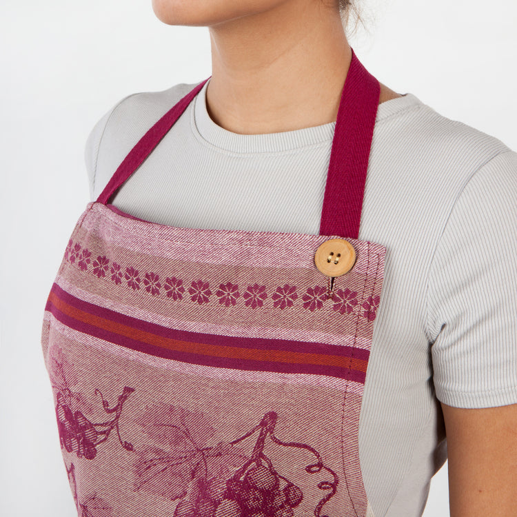 Grapes Jacquard Apron