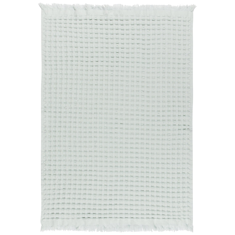 Mist Organic Cotton Waffle Hand Towel