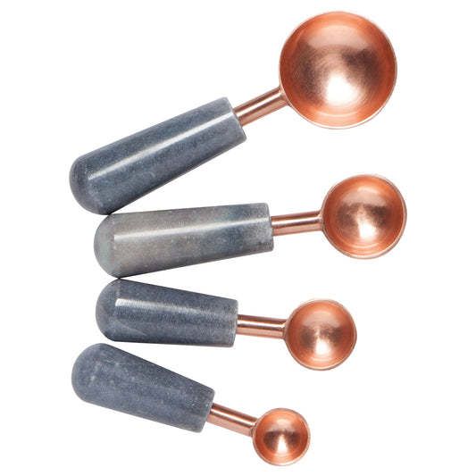 Rose Gold Slate Marble Measuring Spoons Set of 4