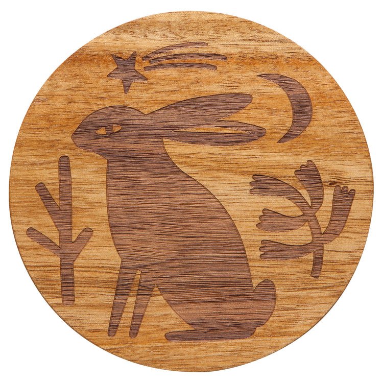 Timber Engraved Coasters Set of 4