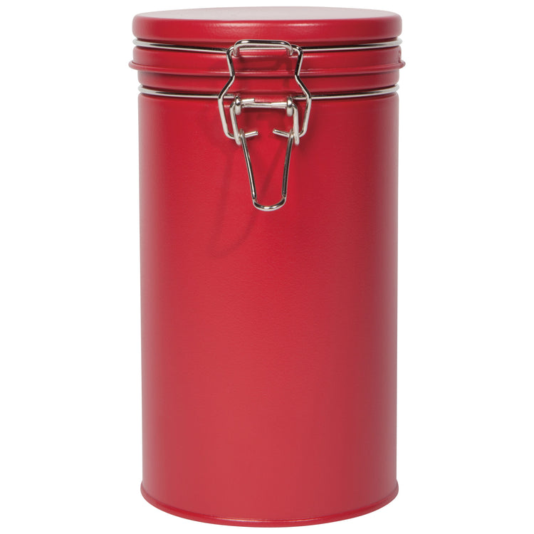 Matte Steele Carmine Red Canister Large