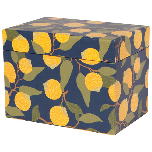 Lemons Recipe Card Box